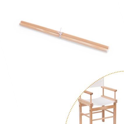 Lot de 2 baguettes pour fauteuil metteur en scène