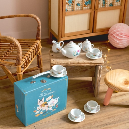 Valise dînette thé céramique