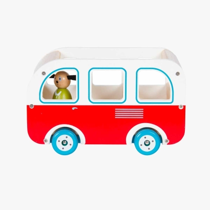 Bus en bois avec Julius La Grande Famille Moulin Roty