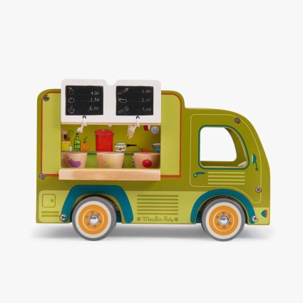 Camion restaurant en bois La Grande Famille Moulin Roty