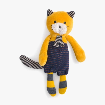 Petite peluche chat moutarde Lulu Les Moustaches Moulin Roty