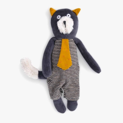 Petite peluche chat gris Alphonse Les Moustaches Moulin Roty