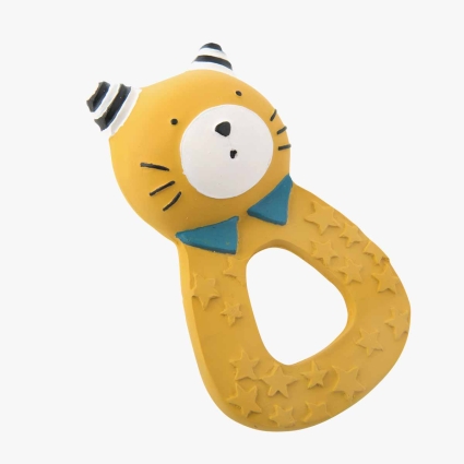 Anneau de dentition chat moutarde Les Moustaches Moulin Roty