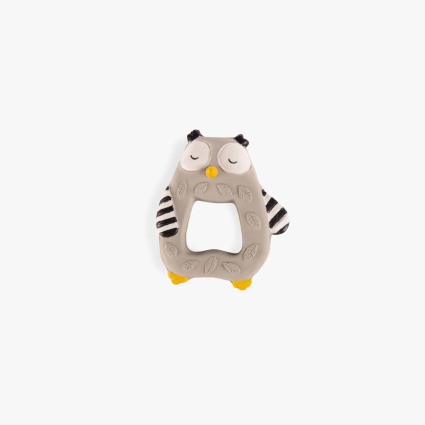 Anneau de dentition caoutchouc Hibou Les moustaches Moulin Roty