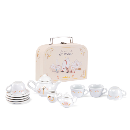 Valise dînette thé porcelaine La petite école de danse Moulin Roty