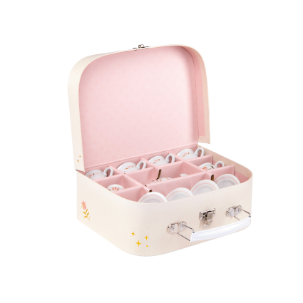Valise dînette à thé en céramique