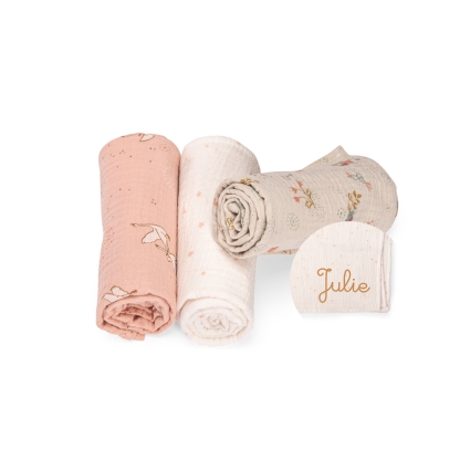 Set de 3 langes imprimes La petite ecole de danse