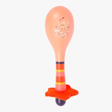 Maracas rose Dans la jungle Moulin Roty