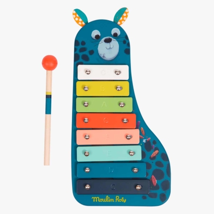 Metallophone panthere Dans la jungle Moulin Roty