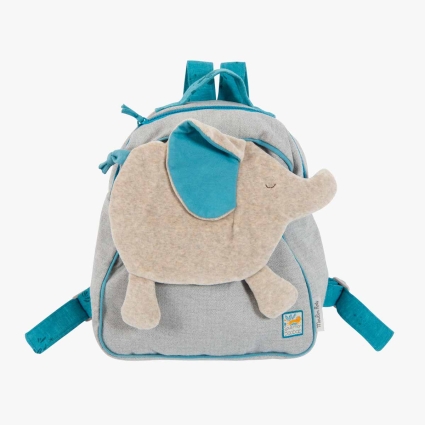 Sac a dos a broder Bergamote l'elephant Sous mon baobab Moulin Roty