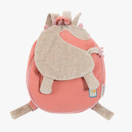 Sac a dos a broder girafe Sous mon baobab Moulin Roty