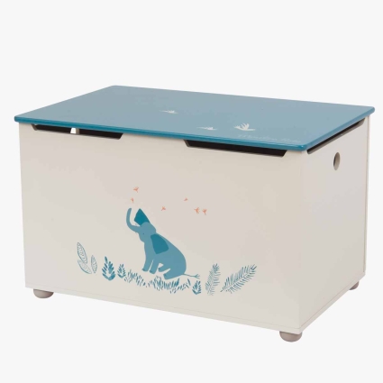Coffre a jouets elephant Sous mon baobab Moulin Roty