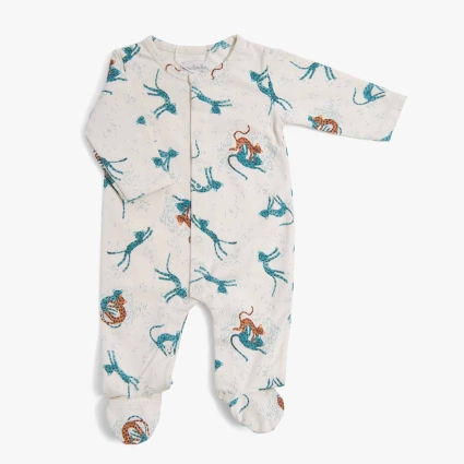 Pyjama jersey creme allover guepards Sous mon baobab Moulin Roty