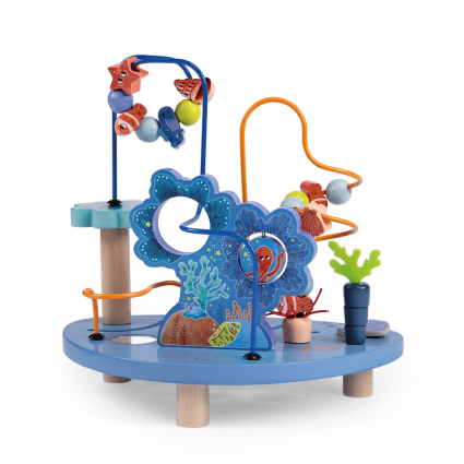 Circuit de perles en bois