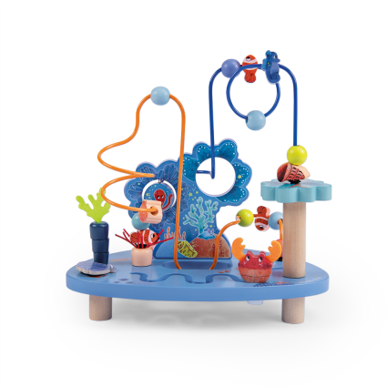 Circuit de perles en bois Les aventures de Paulie Moulin Roty