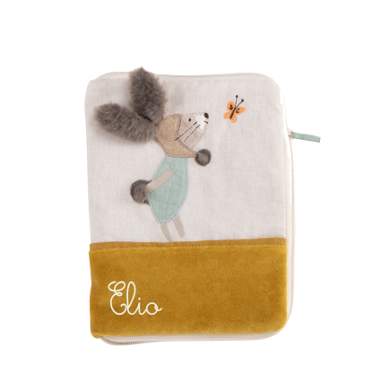 Protege carnet de sante Trois petits lapins Moulin Roty