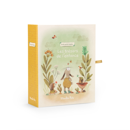 Coffret naissance Trois petits lapins Moulin Roty