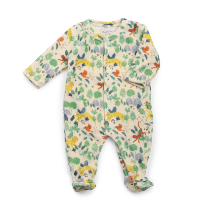 Pyjama 1m velours jungle 