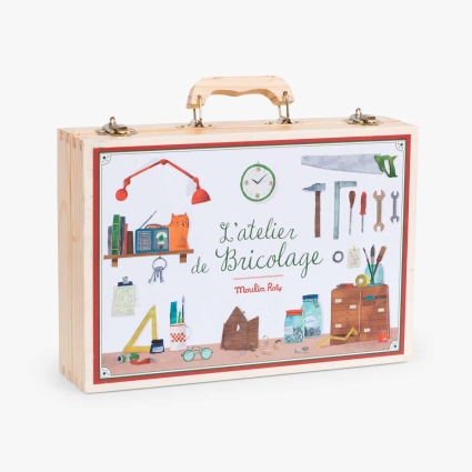Grande valise bricolage 14 outils Jouets d'hier Moulin Roty