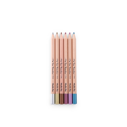 6 crayons métallisés