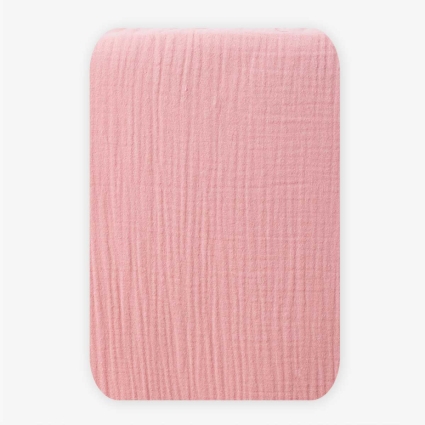 Drap housse rose lit bebe 70 x 140 cm Apres la pluie Moulin Roty