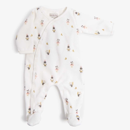 Pyjama velours Apres la pluie Moulin Roty