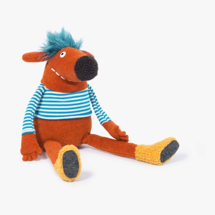 Peluche orange Pidou Les Schmouks Moulin Roty