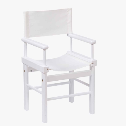 Fauteuil metteur en scene personnalisable creme Moulin Roty