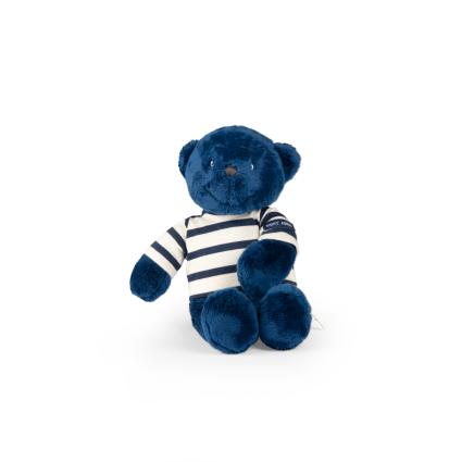 Peluche Ours marine  30 cm Saint James x Les p'tits doudous de l'hopital Moulin 