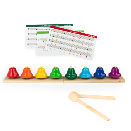 8 clochettes musicales Les Popipop Moulin Roty