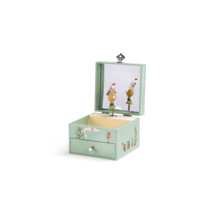 Boite a musique coffret Trois petits lapins