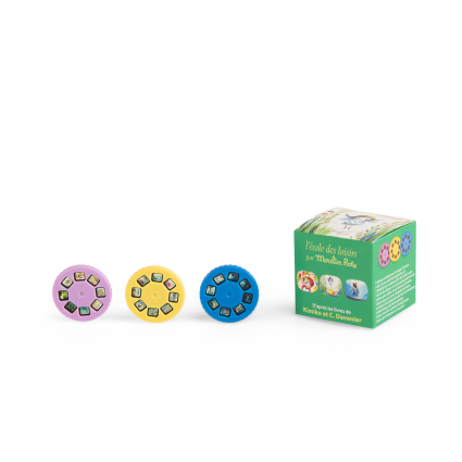 Boite de 3 disques pour lampe Minusculette Ecole des loisirs Moulin Roty