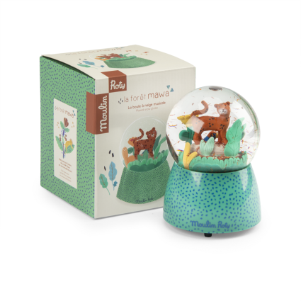 Boule a neige musicale La foret Mawa Moulin Roty