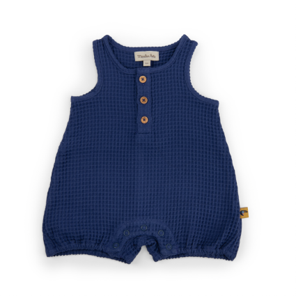 Combinaison nid d'abeille bleue Jungle  Nestor