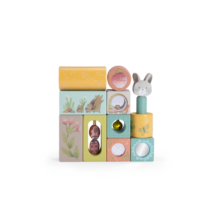 Cubes d'activites Trois petits lapins Moulin Roty