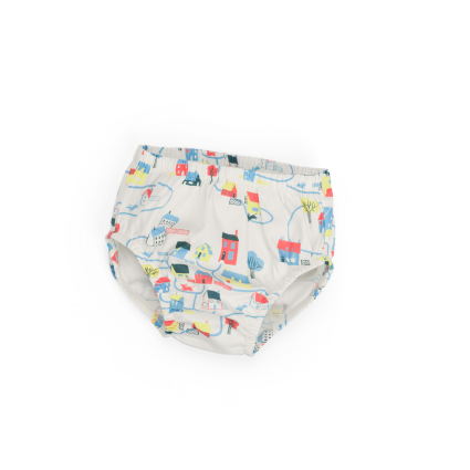 Culotte bouffante creme imprime paysage  Lili
