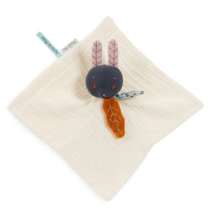 Doudou à broder lapin crème