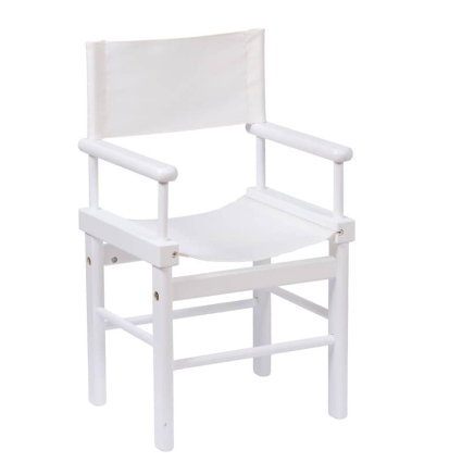 Fauteuil metteur en scène personnalisable crème