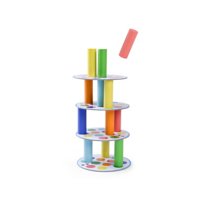 Jeu de societe Mega tour Les Loufoques Moulin Roty