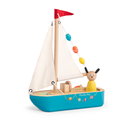 Jouet en bois Le voilier La Grande Famille Moulin Roty