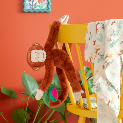 Peluche d'activites Singe Mochica La foret Mawa Moulin Roty