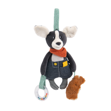 Peluche d'activites a suspendre Chien Puce Puce  Pilou Moulin Roty