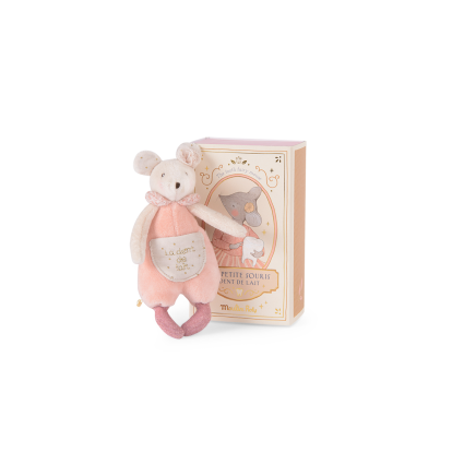 Peluche souris et sa boite a dent de lait La petite ecole de danse