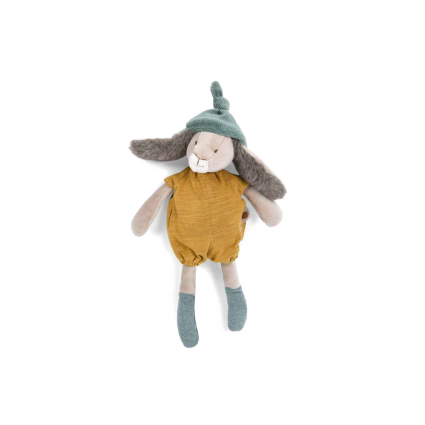 Petite peluche Lapin ocre Trois petits lapins Moulin Roty