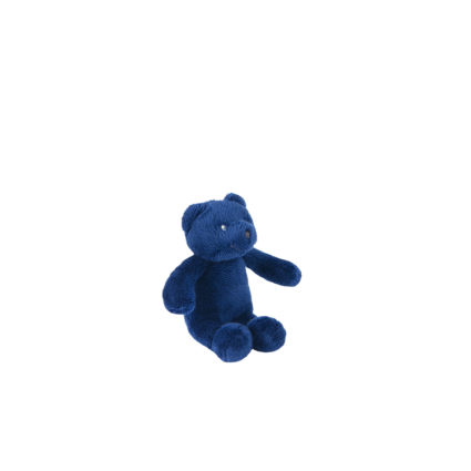 Petite peluche ours bleu marine  10 cm Les p'tits doudous de l'hopital