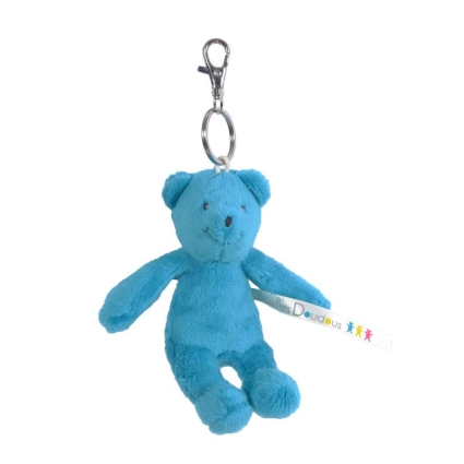 Portecle ours bleu Les P'tits Doudous de l'hopital Moulin Roty