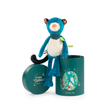 Poupee panthere Zimba en boite Dans la jungle Moulin Roty