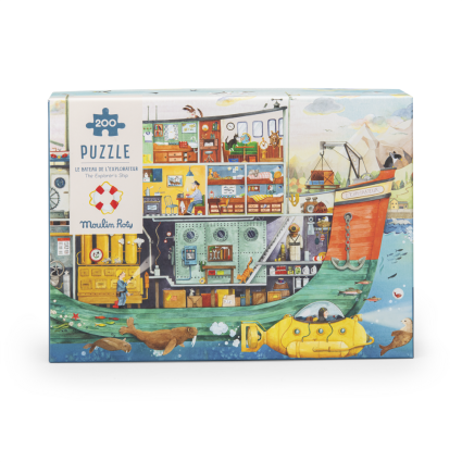Puzzle Le bateau 200 pieces Le Jardin du Moulin Moulin Roty