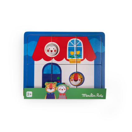 Puzzle a 3 etages Les Popipop Moulin Roty