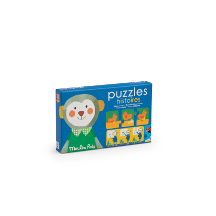 Puzzles histoires 30 pcs Les Popipop Moulin Roty